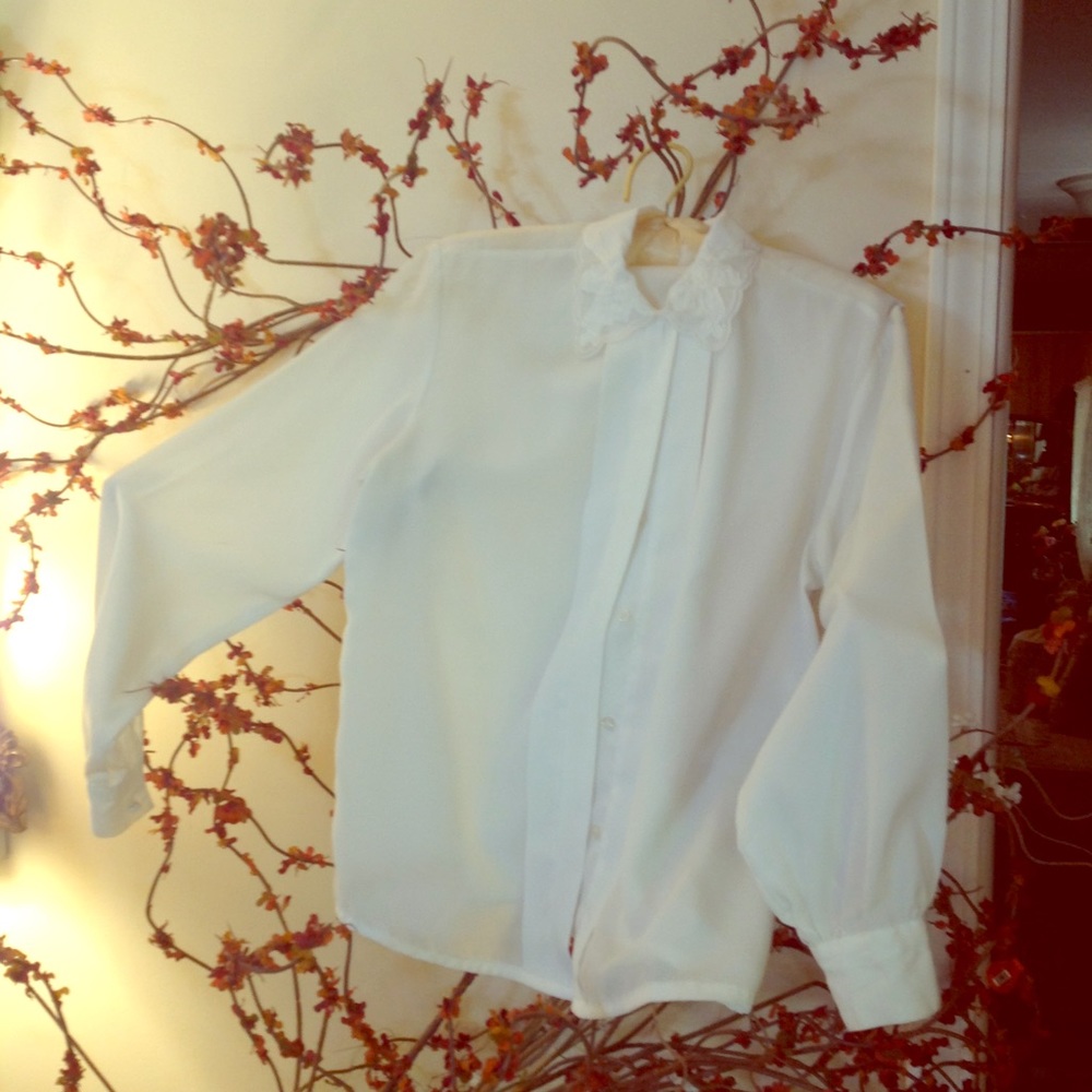 Long Sleeve Blouse, 100% Polyester.
